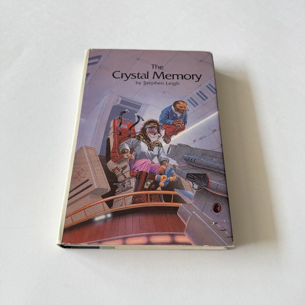 The Crystal Memory by Stephen Leigh Vintage Sci Fi Hardcover